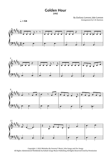 Golden Hour (arr. C. B. Harrison)