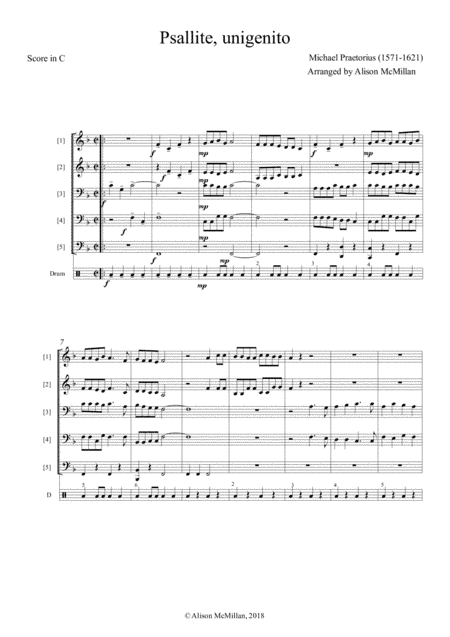 Psallite, unigenito (arr. Alison McMillan)