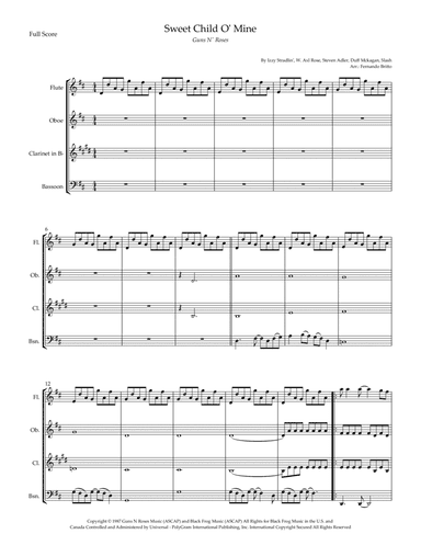 Sweet Child O' Mine (arr. Fernando Britto)