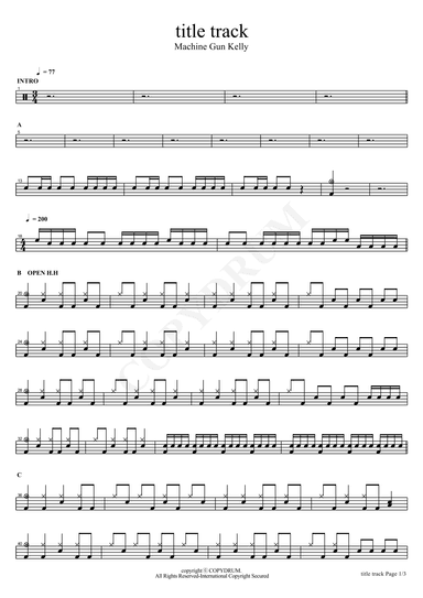 Title Track (arr. COPYDRUM)