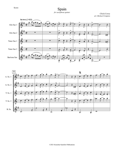 Spain (arr. Michael Compton)