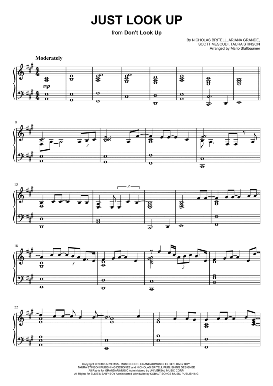 Just Look Up (arr. Mario Stallbaumer)