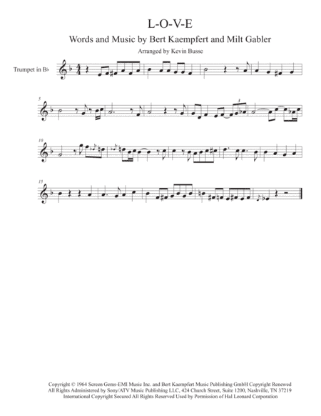 L-O-V-E (arr. Kevin Busse)