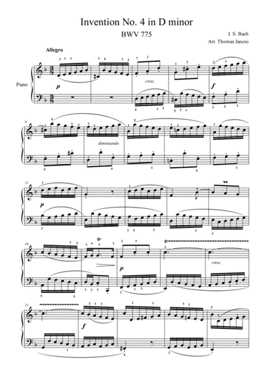 Invention No.4 (arr. Thomas Jancso)