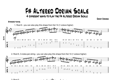 F# Altered Dorian Scale (4 Ways to Play)