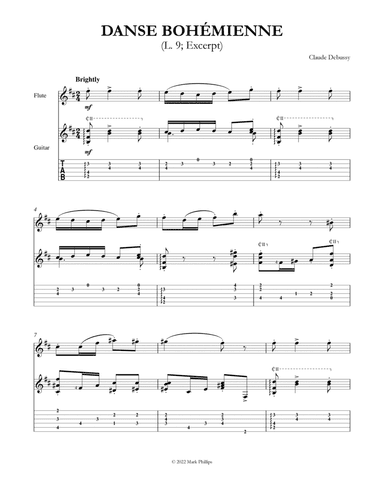 Danse bohémienne (from Préludes, Livre 1) (arr. Mark Phillips)