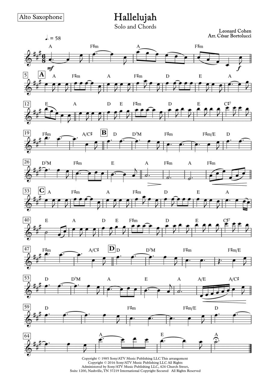 Hallelujah (arr. ACT Bortolucci)
