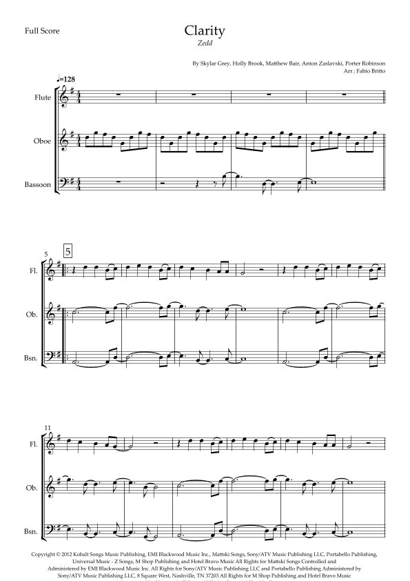 Clarity (arr. Fabio Britto)