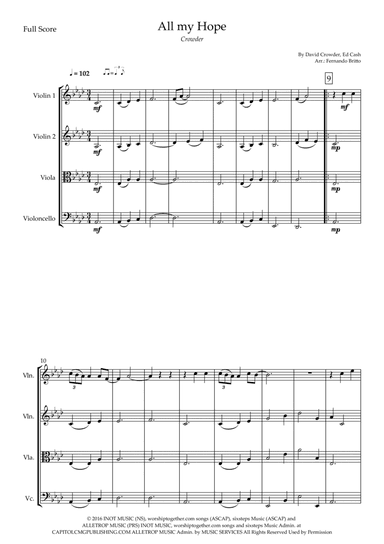 All My Hope (arr. Fernando Britto)