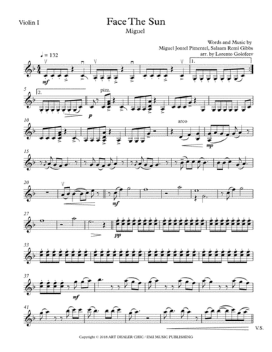 Face The Sun (arr. Lorento Golofeev)