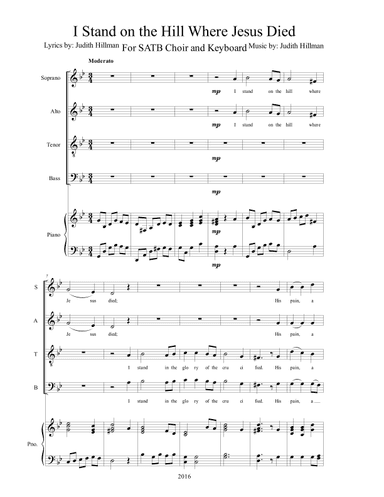 I Stand on the Hill Where Jesus Died