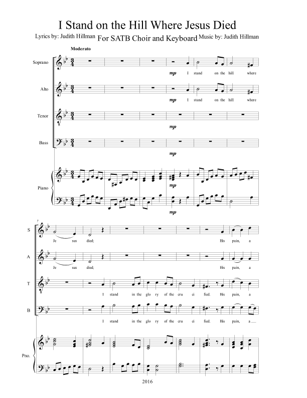 I Stand on the Hill Where Jesus Died