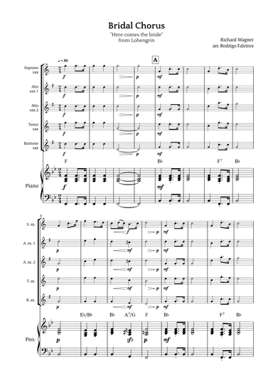 Bridal Chorus (Here Comes The Bride) (arr. Rodrigo Faleiros)