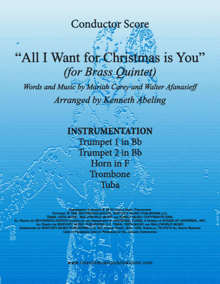 All I Want For Christmas Is You (arr. Kenneth Abeling)