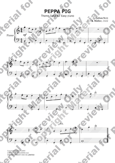 Peppa Pig (arr. L. Müller)