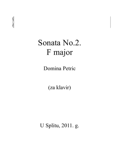Sonata F major