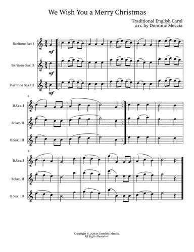 We Wish You a Merry Christmas (arr. Dominic Meccia)