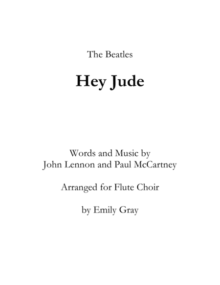 Hey Jude (arr. Emily Gray)
