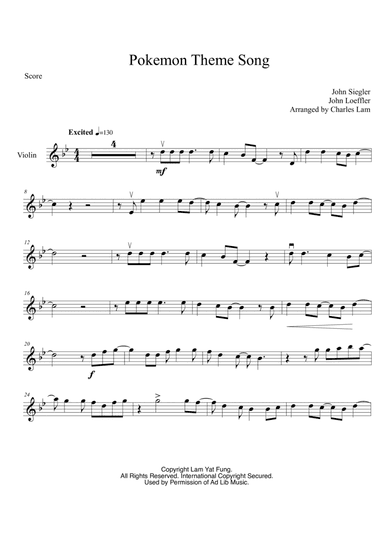 Pokemon (dance Mix) (arr. Lam Yat Fung)