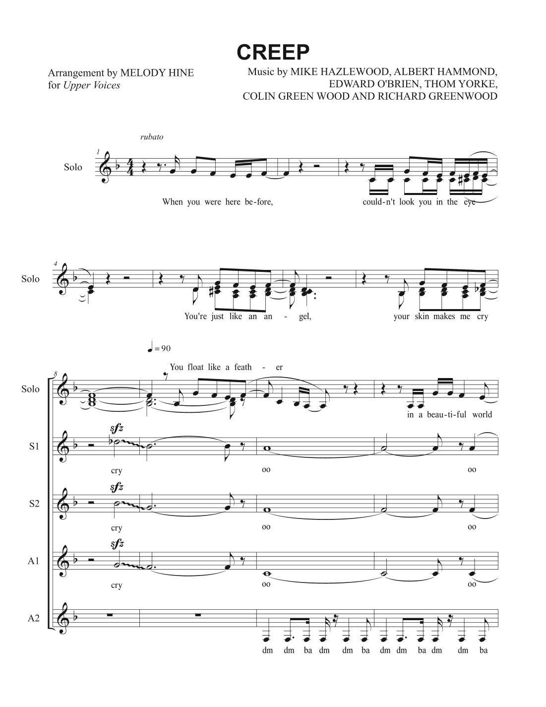 Creep (arr. Melody Hine)