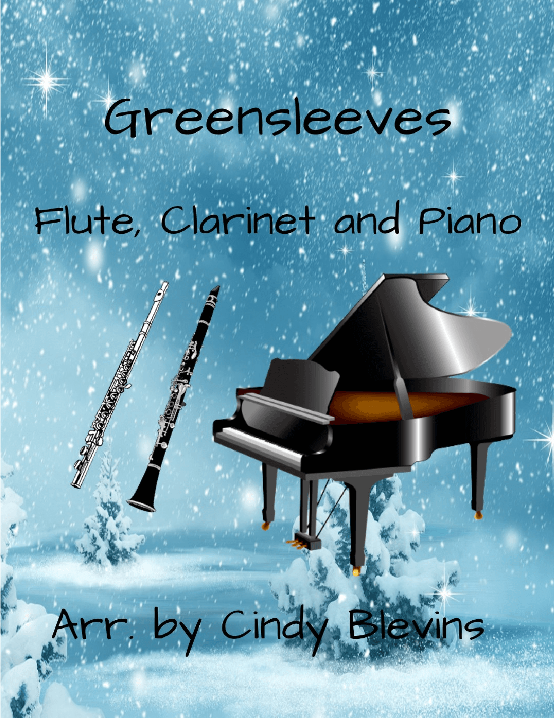 Greensleeves, for Piano, Flute and Clarinet (arr. Cindy Blevins)