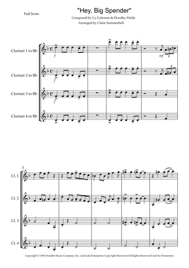 Big Spender (arr. Claire Summerbell)