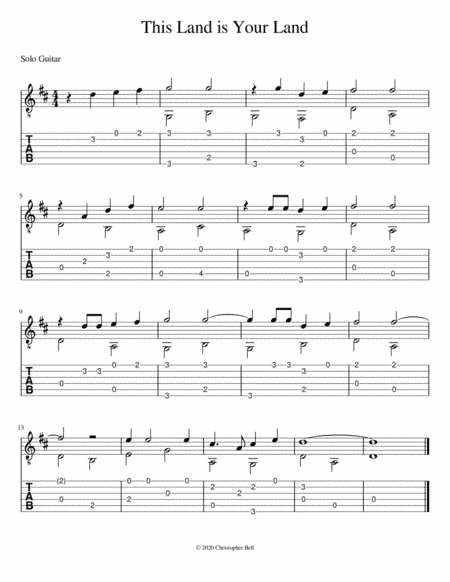 This Land Is Your Land (arr. Christopher Bell)