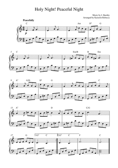 Holy Night! Peaceful Night (arr. Kaiserin Rebecca)