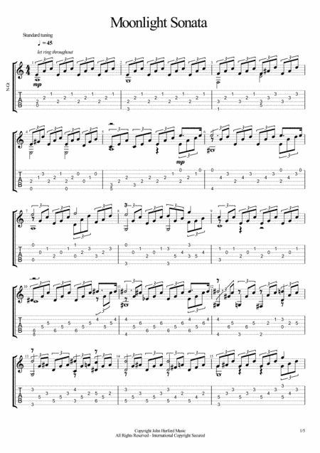 Moonlight Sonata (arr. John Hurford)