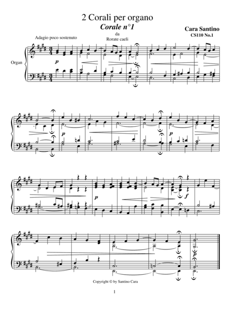 2 Chorales for organ - CS110