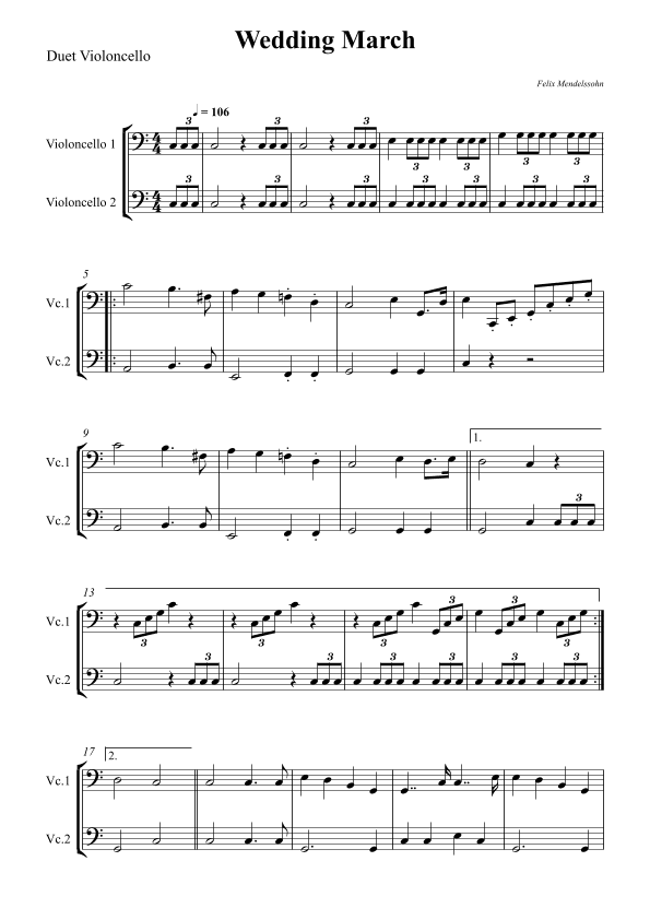 Wedding March (arr. Wesley S. SIlva)