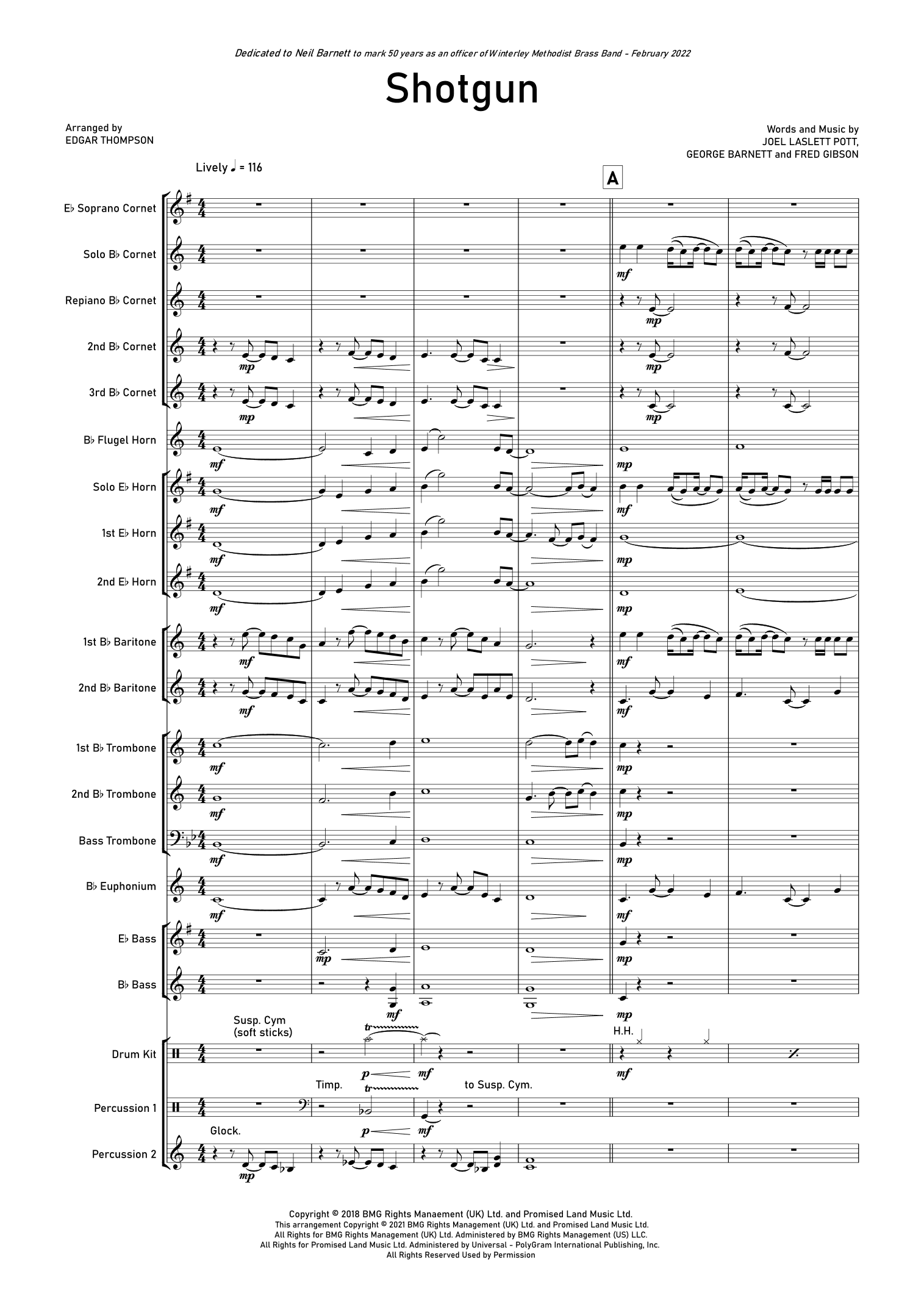 Shotgun (arr. Edgar Thompson)