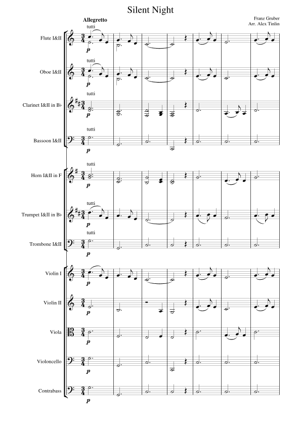 Silent Night (arr. Alex Tinlin)