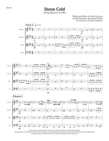 Stone Cold (arr. Jennifer Lindberg)