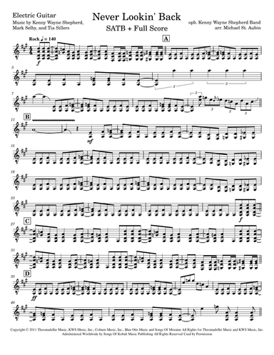 Never Lookin' Back (arr. Michael St. Aubin)