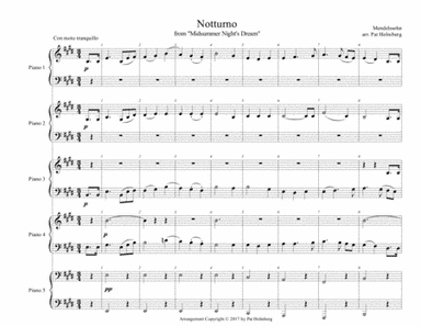 Mendelssohn - Nocturne from 'Midsummer Night's Dream' (arr. Pat Holmberg)