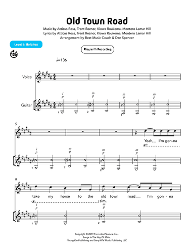 Old Town Road (i Got The Horses In The Back) (arr. Best Music Coach & Dan Spencer)