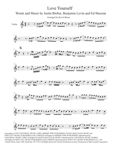 Love Yourself (arr. Kevin Busse)