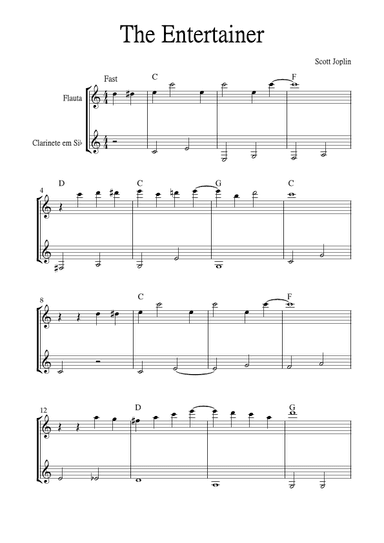 The Entertainer (arr. Jackson Spindler)
