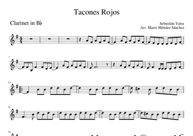 Tacones Rojos (arr. Mario Méndez Sánchez)