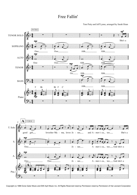 Free Fallin' (arr. Sarah Slean)