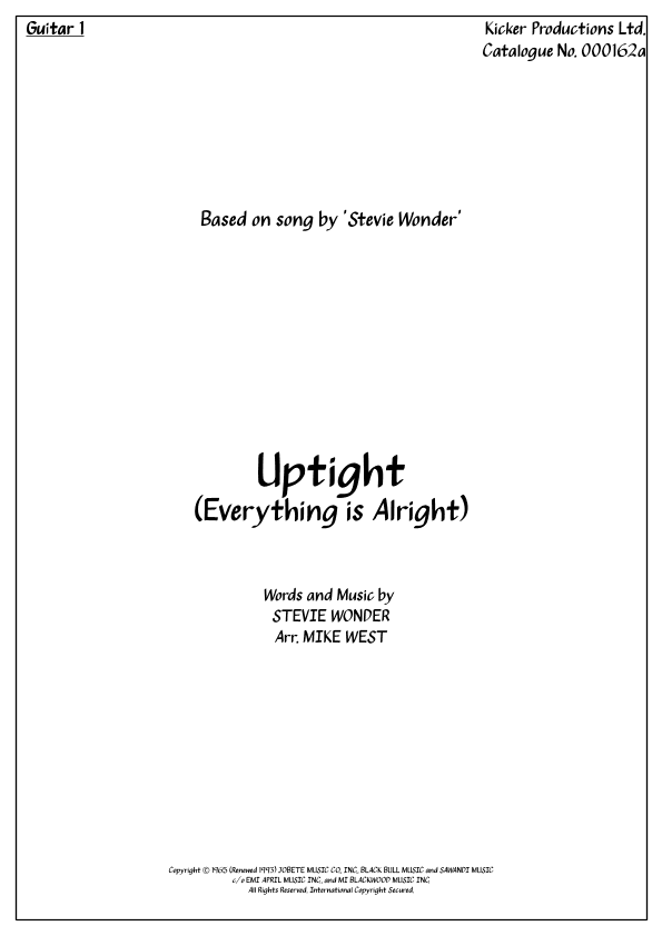 Uptight (everything's Alright) (arr. Michael Storeton-West)