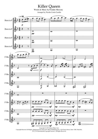 Killer Queen (arr. Nicolás Cortés Castillo)