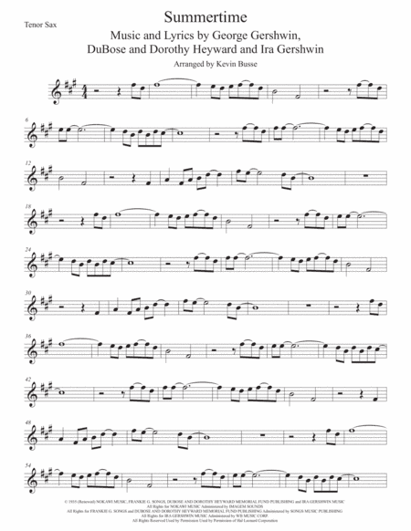 Summertime (arr. Kevin Busse)