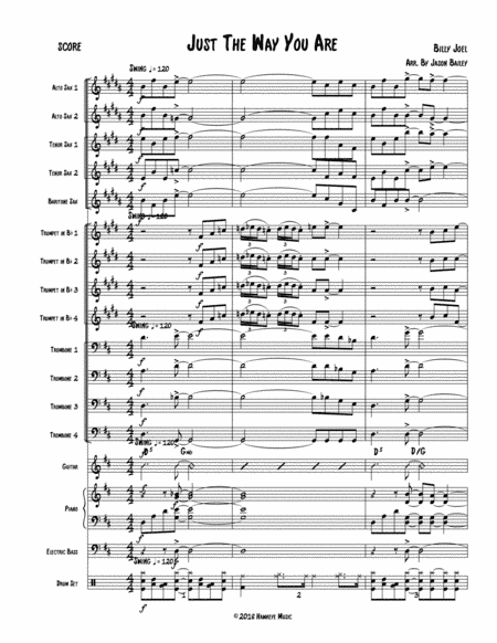 Just The Way You Are (arr. Jason Bailey)