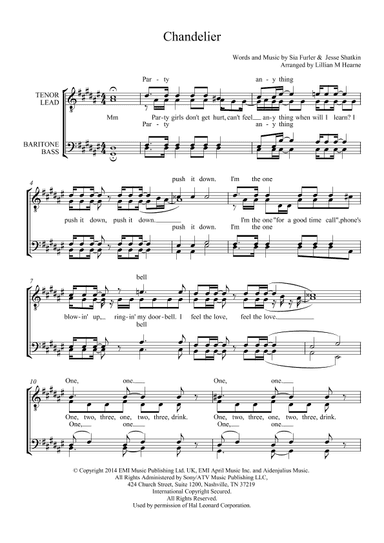 Chandelier (arr. Lillian M. Hearne)