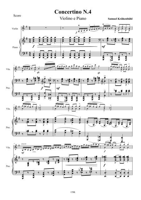Violin Concertino N. 4