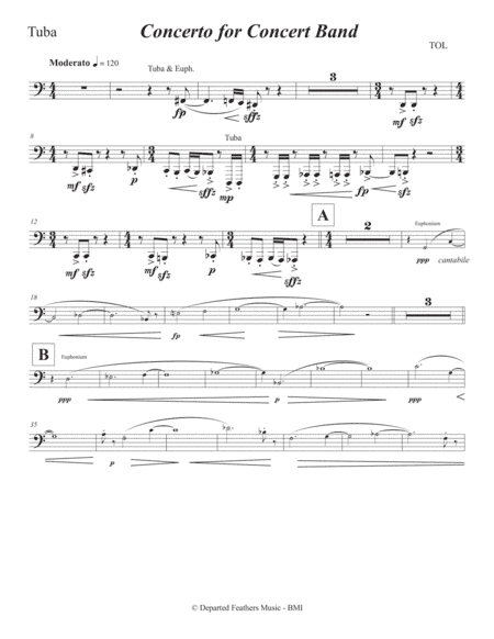 Concerto for Concert Band (2011) Tuba