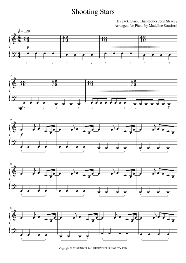 Shooting Stars (arr. Madeline J Stratford)