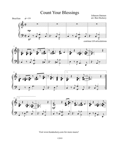 Count Your Blessings (arr. Ben Dockery)
